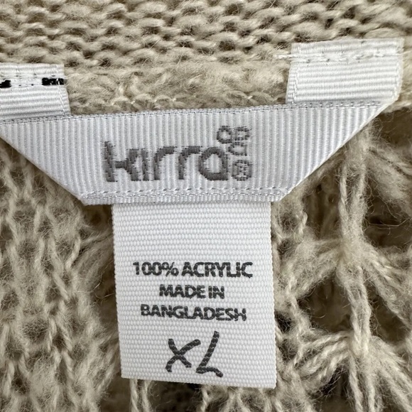 kirra Womens Ivory Long Sleeve Open Front Comfort Cardigan Sweater size XL - Picture 5 of 7